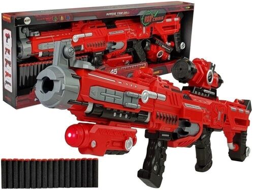 Speelgoed geweer - laser scope - 20 foam kogels - 75 cm