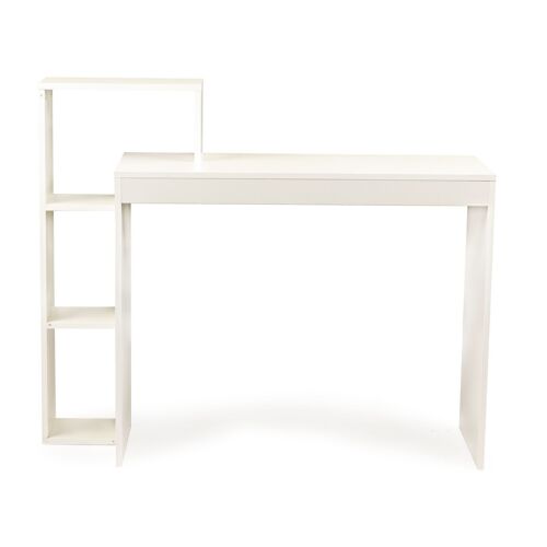 Bureau - met boekenkast - 90x40x75 cm - wit