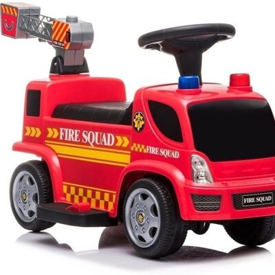 Camion de pompiers à commande électrique - avec échelle et bulles de savon