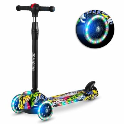 Scooter child - 3 wheels - with LED lighting - up to 35 kg