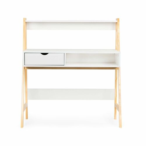 Klein bureau - met lade - 99x50x109 cm - met lade - wit