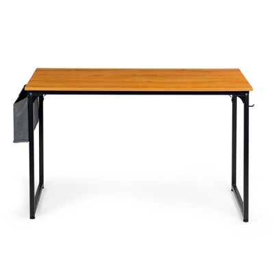 Desk - with magazine bag - 120x60x74 cm - light brown