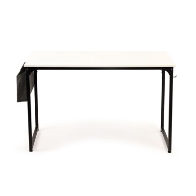 Desk - with magazine bag - 120 x 60 x 74 cm - white