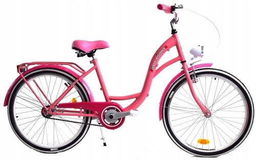 Meisjesfiets 24 inch stevig model roze van Dallas Bike