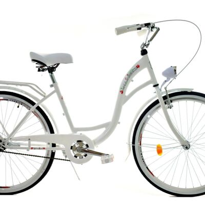 Girls bicycle 26 inch sturdy model white from Dallas Bike