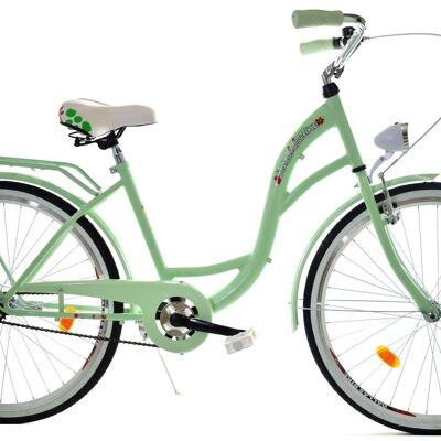 Bicicletta da ragazza 26 pollici modello robusto verde menta della Dallas Bike
