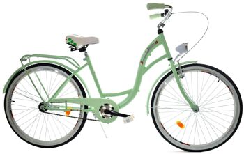 Vélo pour filles 26 pouces modèle robuste vert menthe de Dallas Bike