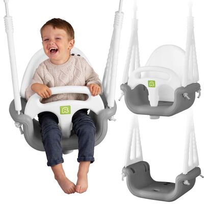 Swing baby - toddler - grows with you - up to 30 kg - gray-white