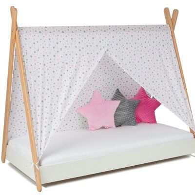 Children's bed - tipi bed 180 x 80cm with mattress