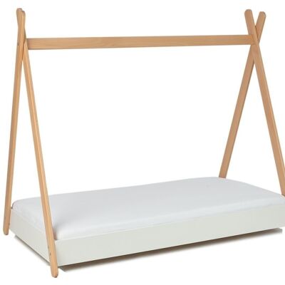 Cama infantil - cama tipi blanca 160 x 80 cm con colchón