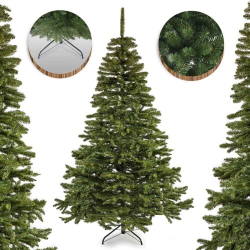 Kunstkerstboom - 220 cm - op standaard - groen