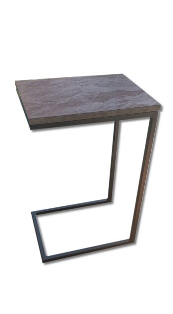 Table basse, table basse 62cm de haut design luxueux gris foncé