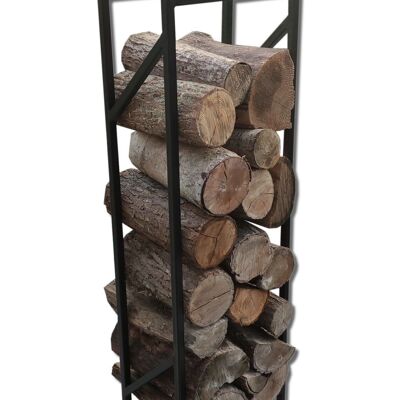 Support à bois de chauffage intérieur - support de stockage de bois de chauffage - acier