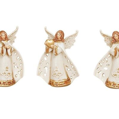 Porcelain angel, assorted (W / H / D) 9x12x4 cm