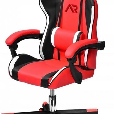 Ergonomischer Gaming-Stuhl aus rot-schwarzem ECO-Leder