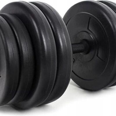 Dumbbell set 30 kg - 2 dumbbells of 15.75 kg - with screw clamps