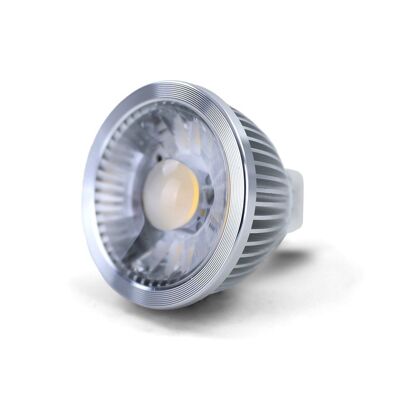 LED spotlight silver - 10 pieces - 5W MR16 WW 2800K - COB - 50 mm x 60 mm