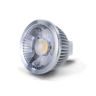 Spot LED argent - 10 pièces - 5W MR16 WW 2800K - COB - 50 mm x 60 mm