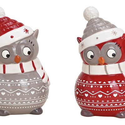 Ceramic owl red