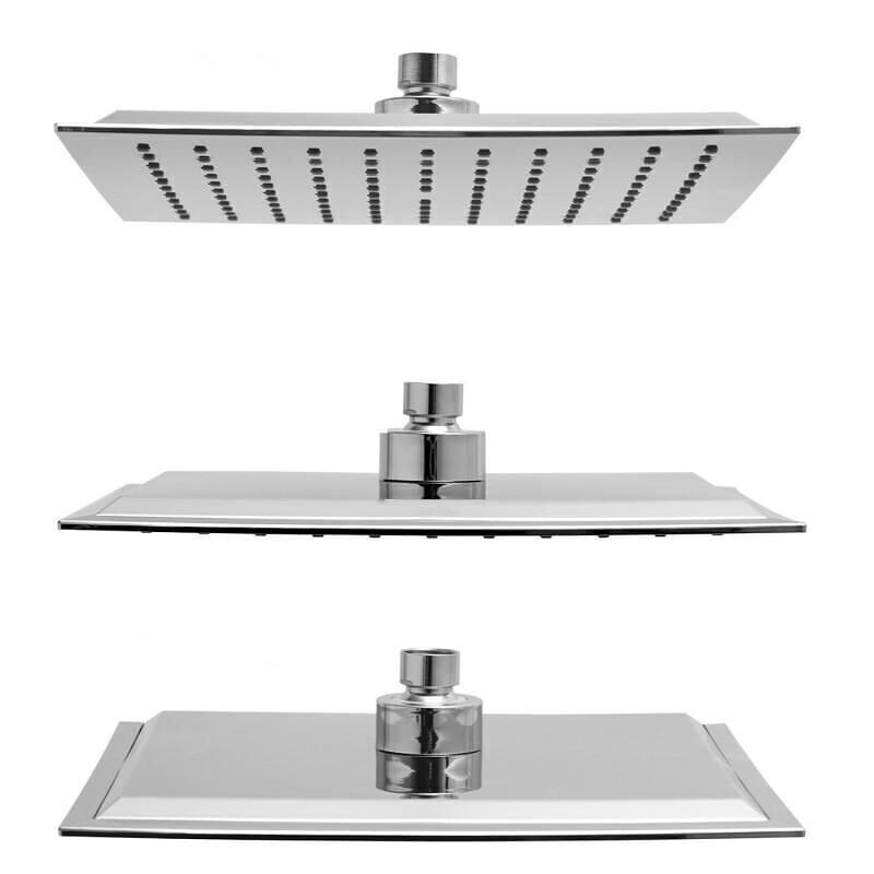 Rociador de ducha tipo lluvia 25 x 25 cm cromado