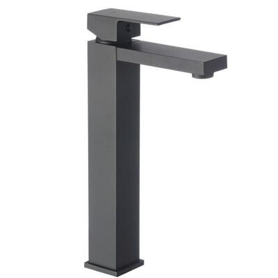 High sink tap - standing bathroom tap - black