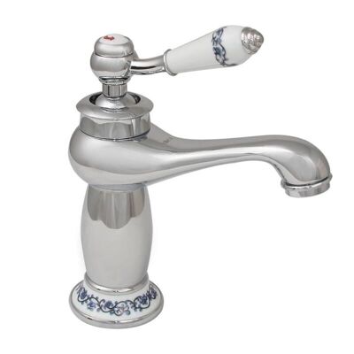 Retro washbasin tap - 17.5x21 cm - chrome