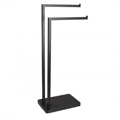 Towel hanger two-armed black standard