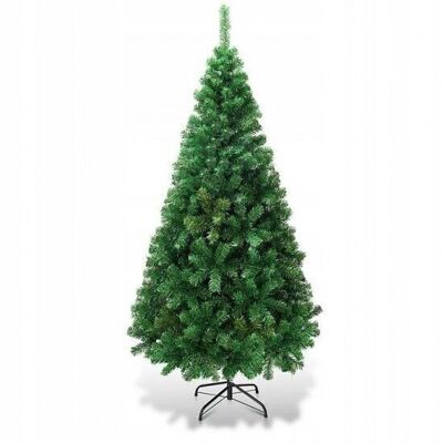Sapin de Noël artificiel 240 cm - vert épicéa - avec support