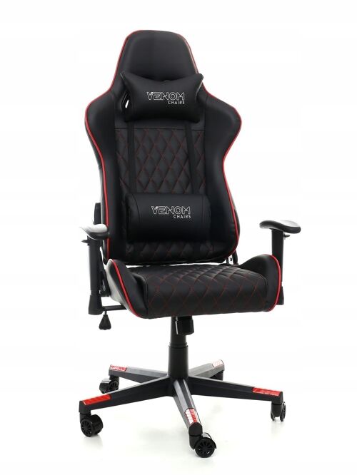 Gamestoel - bureaustoel - met tilt functie - zwart-rood