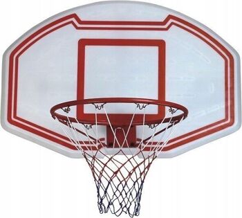 Basket - Panneau de basket - 90x60 cm - rouge-blanc