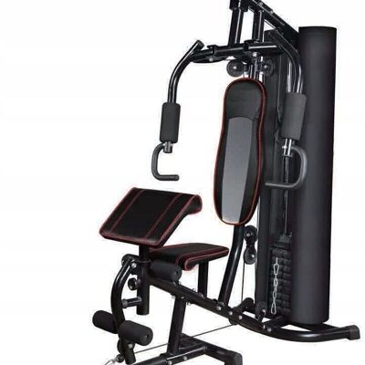 Power station - Home gym - with 68 kg weight - black