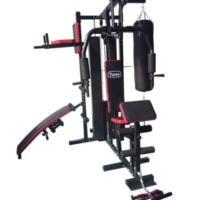 Power station - Home gym - with 65 kg weight - and punching bag