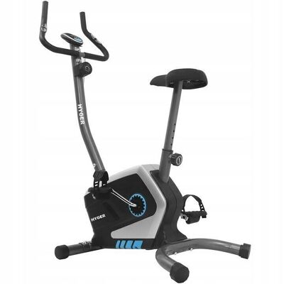 Exercise bike - magnetic resistance - gray - black - blue