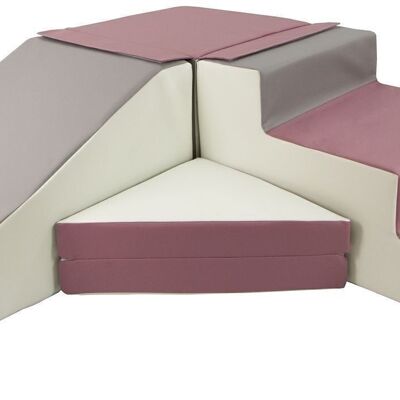 Foam slide - 40 cm high - white, gray, purple