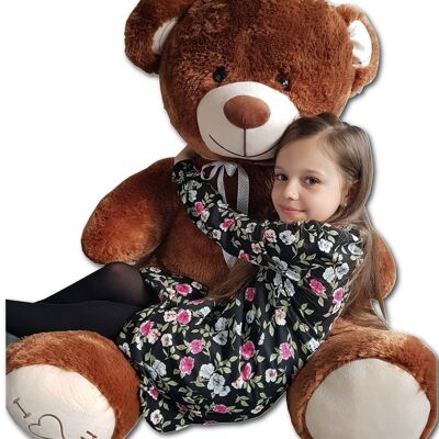 Giant teddy bear - 75 x 85cm - brown