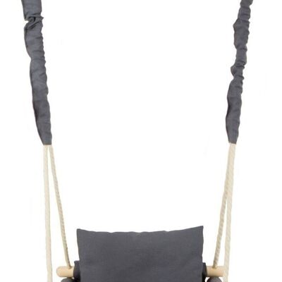 Balançoire bébé - Chaise à bascule bébé - max 20 kg - gris