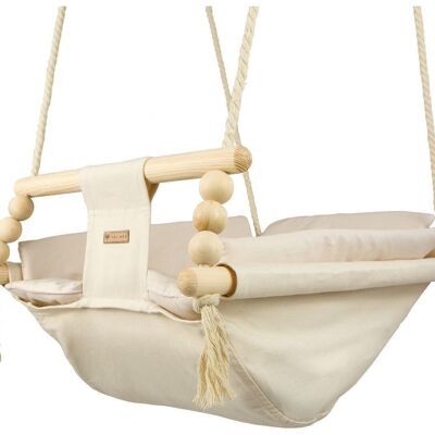 Baby hammock - max. 20 kg - cream