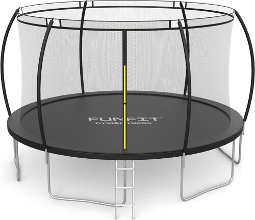 Trampoline met net - 490 cm - 16 FT - zwart - tot 150 kg