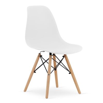 OSAKA - Chaise de salle à manger - blanc - lot de 4 chaises de table à manger