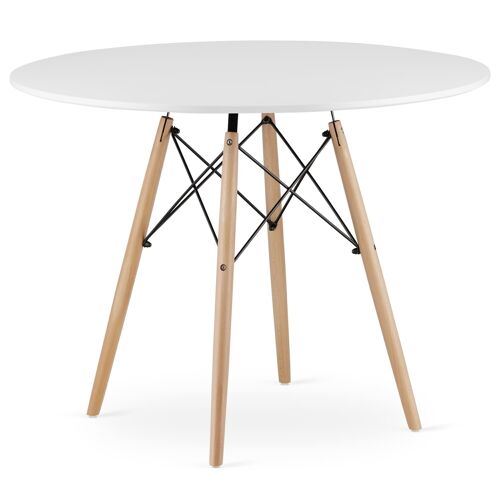 Ronde tafel - 100 cm diameter - wit