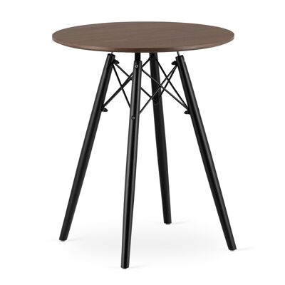 High round coffee table - 60 cm diameter - ash
