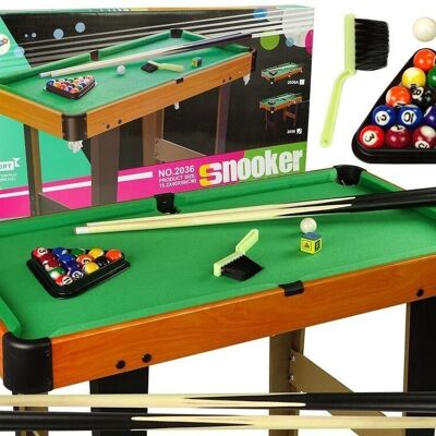 Pool table - snooker table - for children - 76 x 41 x 58 cm
