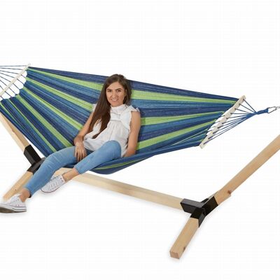 Hammock with stand - 325x90x110 cm - up to 300 kg
