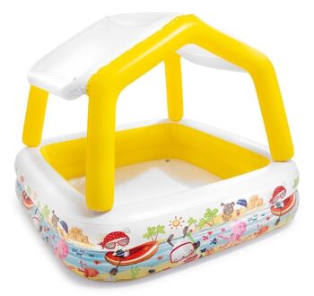 INTEX - piscine pour bébé - avec toit amovible - 157x157x122 cm