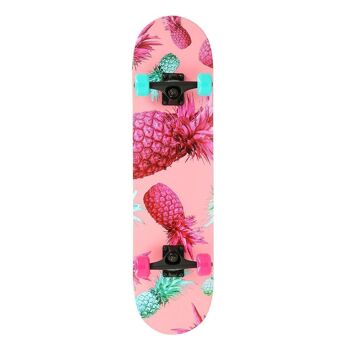 Skateboard - complet - design ananas - 78 cm - 7,87 pouces