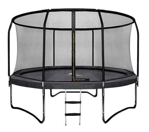 Trampoline - 244 cm - met net en ladder - tot 50 kg - zwart