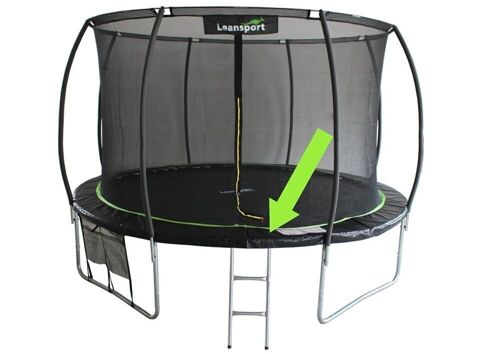 Trampoline net- binnenkant - 366 cm - zwart & groen