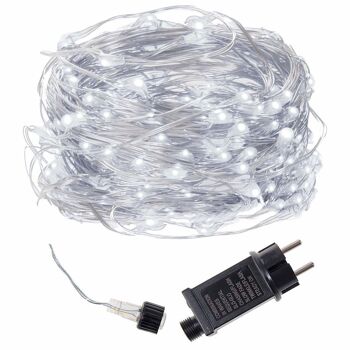 Éclairage pour sapin de Noël 200 LED - blanc froid - 20 m