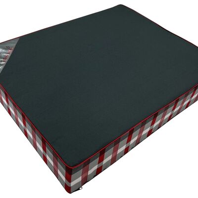Dog cushion - dog mattress - 65x50x10 cm - waterproof - gray