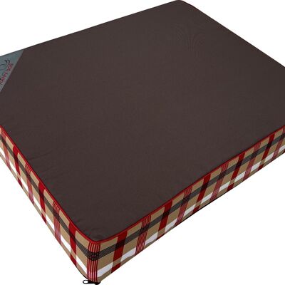 Dog cushion - dog mattress - 65x50x10 cm - waterproof - brown